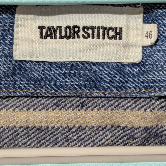 Taylor Stitch Men's Size 46 The Workhorse In Fletcher Wash Organic Selvage - Picture 5 of 16